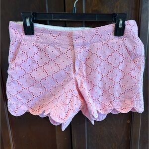 Lilly Pulitzer pink eyelet shorts